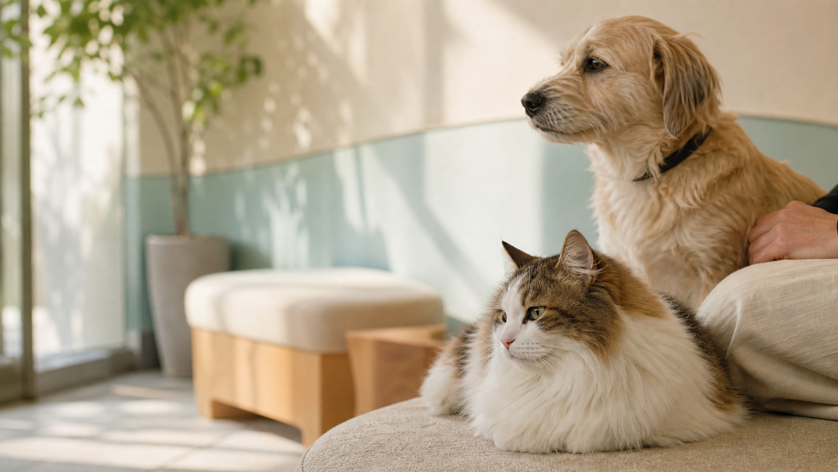 猫と穏やかに向き合うボランティア支援のイメージ
